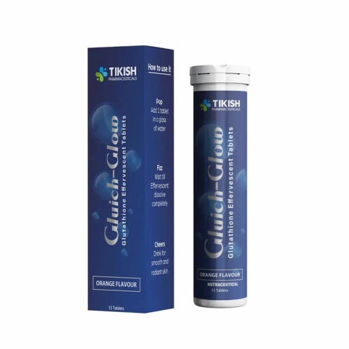 Gluich-Glow Vitamin C 40mg & Glutathione 500mg Effervescent Tablets